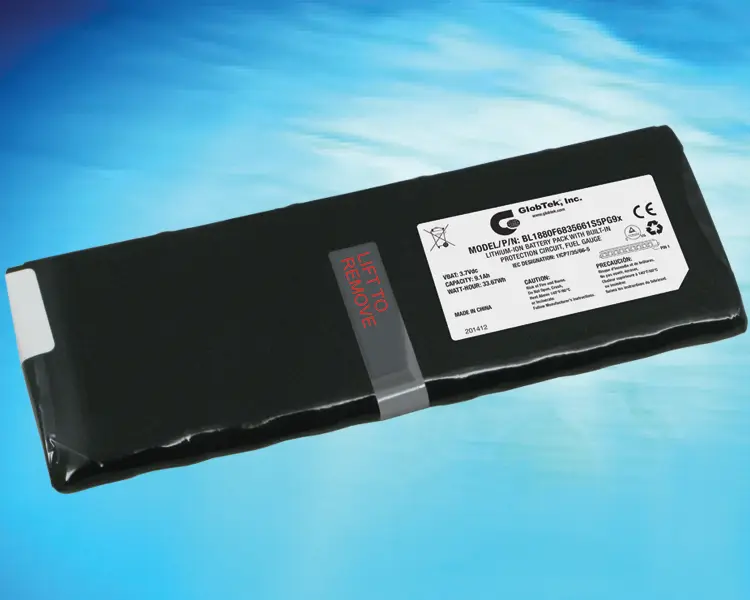 IEC62133 Certified Lithium Polymer (Li-Po) 3.7V, 9400mAh Battery Pack Features High Capacity and Integrated Connector!